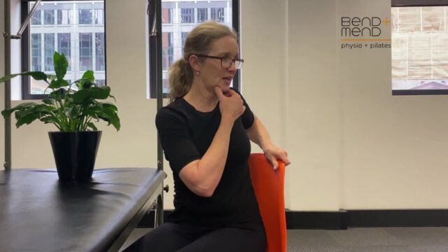 Welcome to Part 3 of Fiona's 'Desk Stretch' exercise series; The Spine Twist!#physio #pilates #sydneyphysio #sydneycbd #physiotherapyclinic #sydneypilates #deskstretch