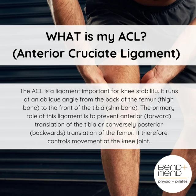 Anterior Cruciate Ligament (ACL) ruptures are a debilitating injury for all. ACL injuries are most common during  low energy and non contact incidents which account for 70% of ACL ruptures. An example of a non contact injury would be landing on uneven ground and the knee buckling inwards.
Read more here: https://bendandmend.com.au/news/physiotherapy/acl-anterior-cruciate-ligament-rupture-and-rehabilitation/
#physiosydneycbd #sydneyphysio #bendandmend #kneephysio #aclphysio