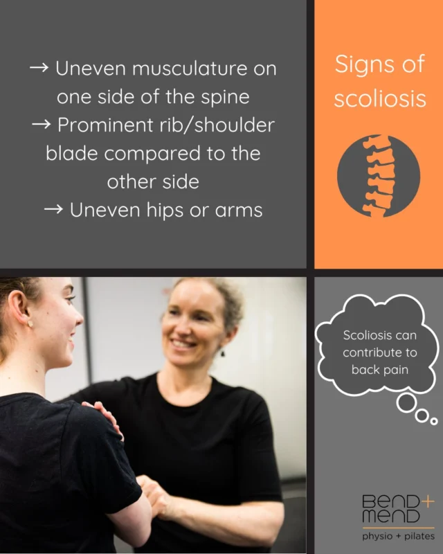 Scoliosis affects 2-3% of the population
→ More likely in females
→ More than 80% of scoliosis cases have an unknown cause
→ The 3 main types are: Infantile, Juvenile and Adolescent Idiopathic Scoliosis#physiosydneycbd #pilatessydneycbd #bendandmend #scoliosis #scoliosisphysio