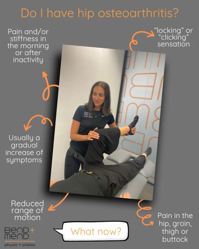 Pain associated with Hip Joint Osteoarthritis has been shown to improve with exercise. Exercise is the best first line of treatment.#bendandmend  #hipphysio #sportsphysio #hippain
